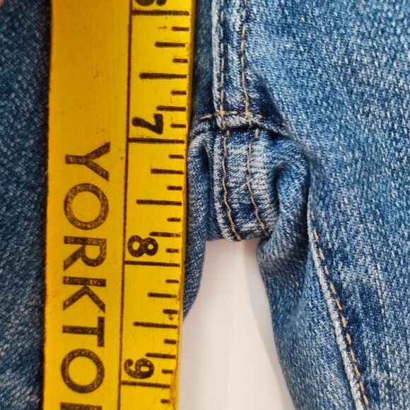 AG Adriano Goldschmied jeans low-rise ankle crop denim blue women's size 25 R - Picture 15 of 16